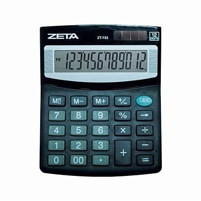 Calculadora de Mesa 12 Dígitos  ZT-733 Zeta