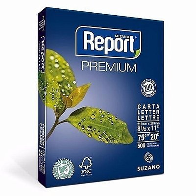 Papel Sulfite 75G Report Carta PCT C/500FLS