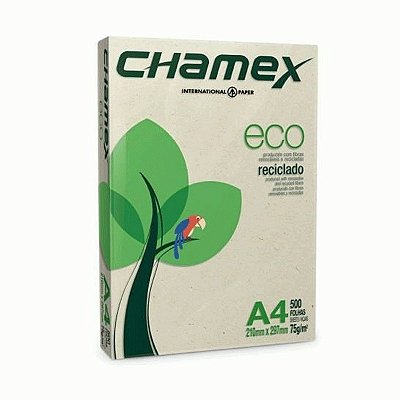 Papel Sulfite A-4 Chamex Reciclado 500FLS