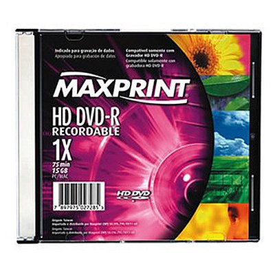 DVD-R Gravável HD 15GB Maxprint