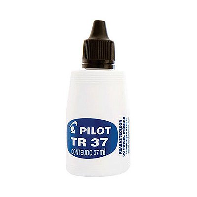 Reabastecedor para Pincel Permanente Pilot TR-37 Preto - 37ml