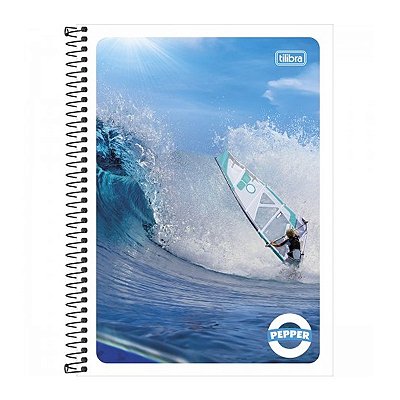 Caderno 1/4 Capa Flexível Espiral 96 folhas Tilibra