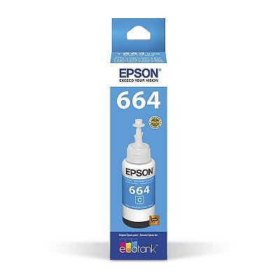 Cartucho Refil Epson T664220 664 Ciano 70ml