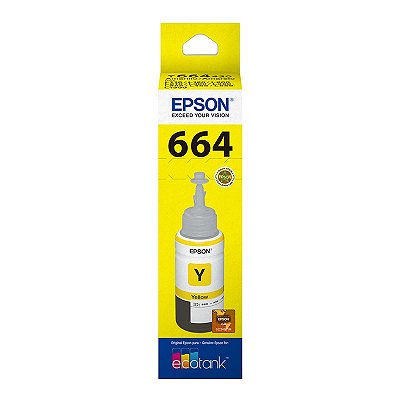 Cartucho Refil Epson T664420 664 Yellow 70ml