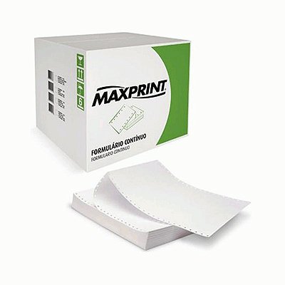 Formulário Maxprint 80 Colunas 1 Via Branco 3072 CX C/3000 JGS