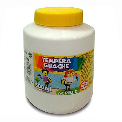 Tinta Guache 500ML Branco Acrilex