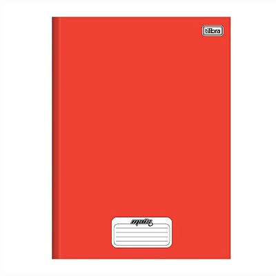 Caderno Universitário Costurado Brochurão 96Fls Mais  Vermelho Tilibra