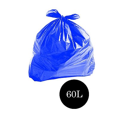 Saco de Lixo Comum Azul 60LTS PCT C/100 UN