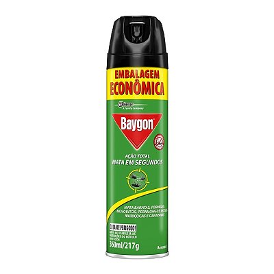 Inseticida Baygon Aerosol Ação Total 360ml