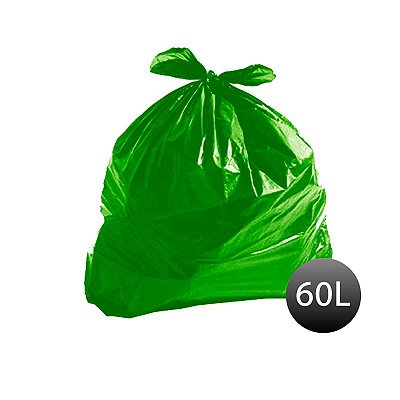 Saco de Lixo Comum Verde 60LTS PCT C/100 UN