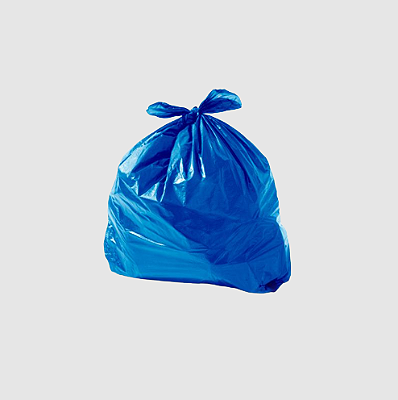 Saco De Lixo 100l Azul Reforcado  P.5