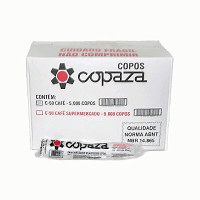 Copo Descartavél Café Copaza 50ml CX C/5000 UN