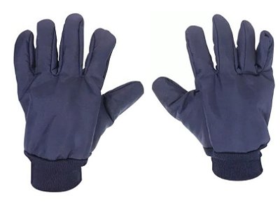 Luva de Segurança Térmica Nylon Forrada Azul - CA 41472