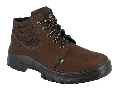Botina Adventure de Segurança Ecosafety com Bico de PVC Marrom - CA 40677