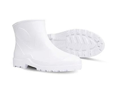Bota PVC Innpro Cano Extra Curto Branca - CA 40681