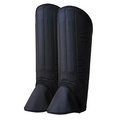 Perneira Bidim 3 Telas PVC com Velcro 32cm Preta