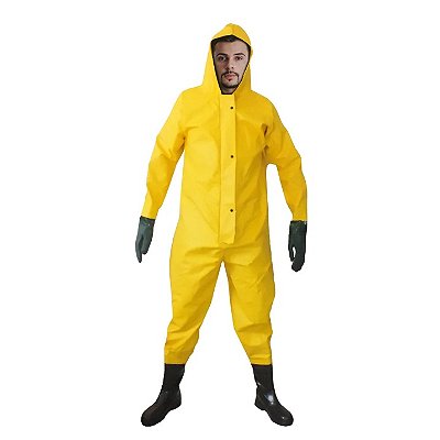 Macacão Saneamento Maicol c/ Bota e Luva Acoplada - CA41873