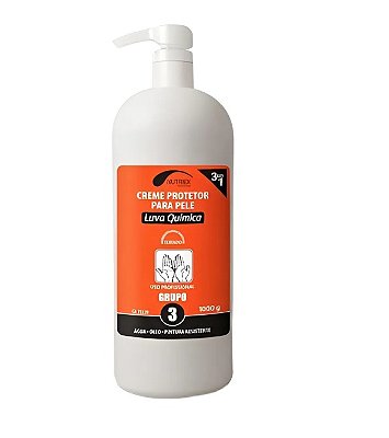 Creme Luva Química 3 em 1 Grupo 3 Água Óleo Tinta 1L CA 43802