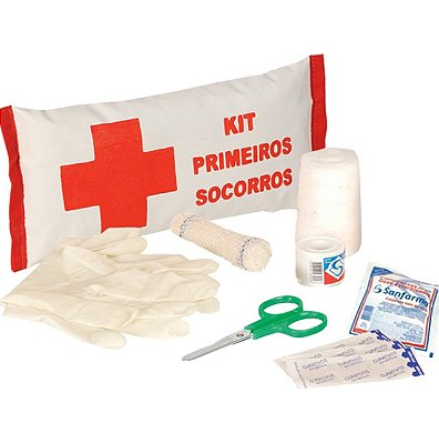 Kit Primeiros Socorros com Bolsa de Bagum Completo