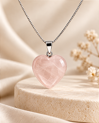 Colar de Amor - Quartzo Rosa