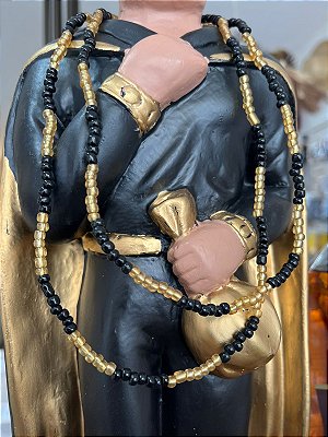 Fio De Conta Exu Do Ouro- Cruzado Proteção e Prosperidade