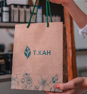 Sacolinha Papel Kraft Personalizada