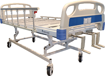 Cama Hospitalar DX3 até 200 Kg com apoio de soro e kit de motorização - Dellamed