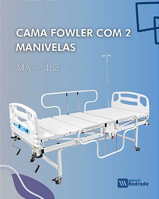 Cama Fowler com 2 manivelas - Móveis Andrade