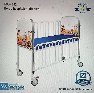 Berço hospitalar leito fixo - Móveis Andrade