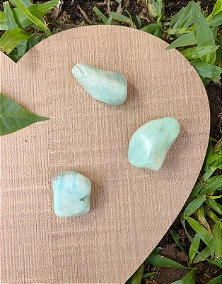 Pedra Rolada Amazonita - Alívio preocupação e medo