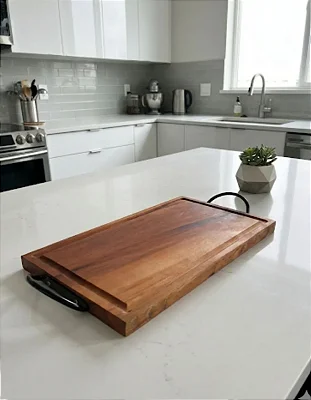 Tábua De Corte Carne E Frios Em Madeira Artesanal Rústica