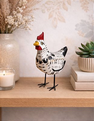 Pássaro Galinha Decorativa De Madeira Artesanal Caipira Ave Ave Passarino Galinha Caipira