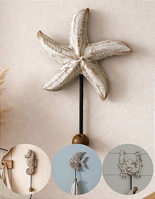 Ganchos Cabide Decorativo Naútico Porta Chaves Penduradores