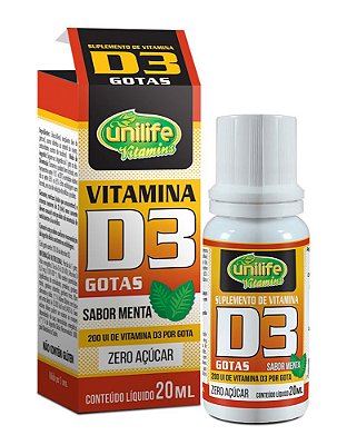 Colecalciferol - Vitamina D3 em gotas 20 ml Colecalciferol - Vitamina D3 em gotas 20 ml