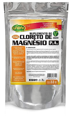 Cloreto de Magnesio Sachê de 33g - Unilife Cloreto de Magnesio Sachê de 33g - Unilife