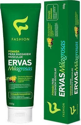 Pomada P/ Massagem Muscular Ervas Milagrosas Fashion Pomada P/ Massagem Muscular Ervas Milagrosas Fashion