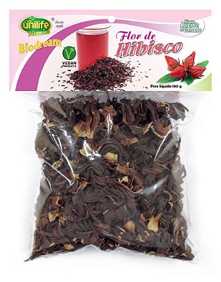 Flor de Hibisco para Chá 100g - Unlife Flor de Hibisco para Chá 100g - Unlife
