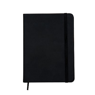 Caderneta tipo Moleskine Personalizada 13 x 18 cm