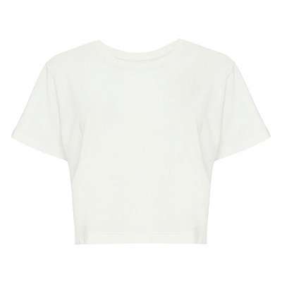 Camiseta Básica Cropped Off White