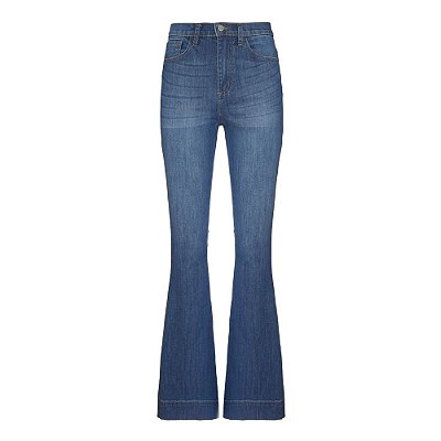 Calça Flare Barra Italiana Jeans