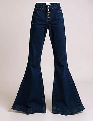 Calça Flare NEW Botões Super Dark