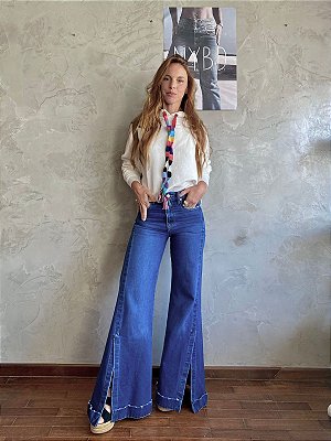 Calça Barra Larga Super Dark