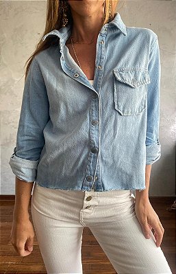 Camisa 1 Bolso Jeans