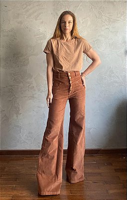 Calça 3 cós Veludo Terra