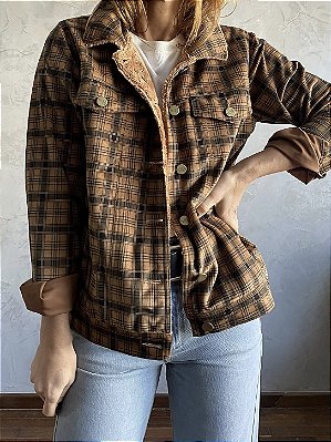 Jaqueta Veludo Xadrez