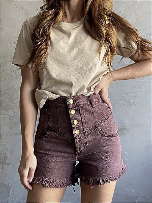 Shorts Espadrille Ameixa stone