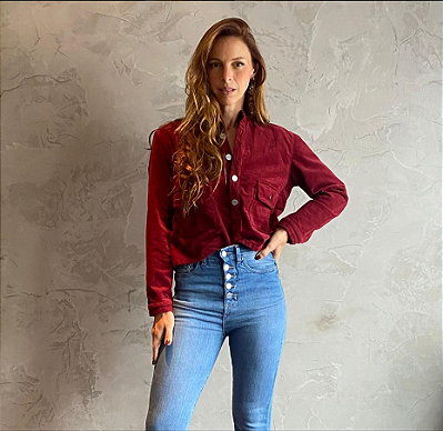 CAMISA CHANEL VINHO