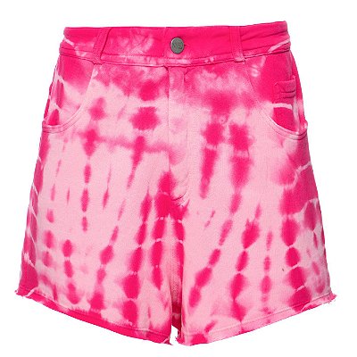Shorts Five Pockets Tie Dye Pink