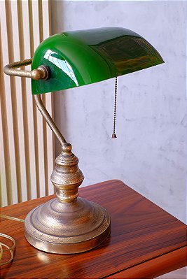 luminária antiga - Banker