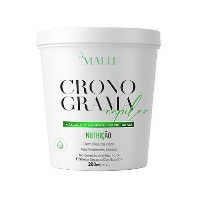 Máscara Malu Nutrição 200g – Hidratação Intensa para Cabelos Secos